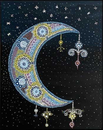 SOLD - Mandala moon
