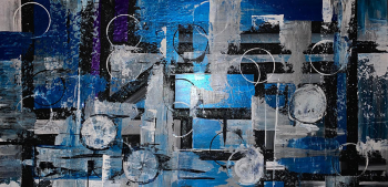 Abstract Modern Art | Deep Blue - Image 2