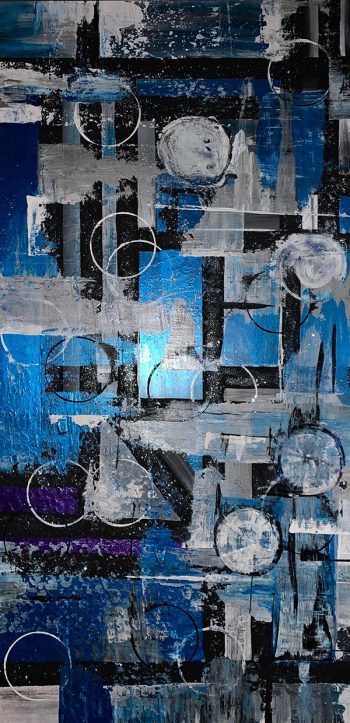 Abstract Modern Art | Deep Blue