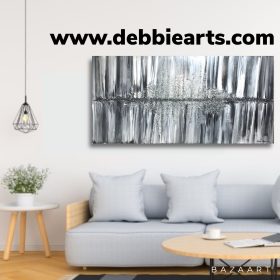 SOLD - Acrylic Painting | Black & White Reflected