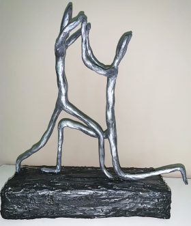 Dancing Together - Clay Sculpture SOLD