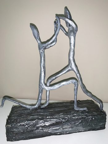 Dancing Together - Clay Sculpture SOLD - Image 6