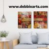 Red and Gold(1) - Abstract Acrylic Painting - Image 4