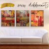 Red and Gold(1) - Abstract Acrylic Painting - Image 5