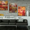 Red and Gold(2) - Abstract Acrylic Painting - Image 7