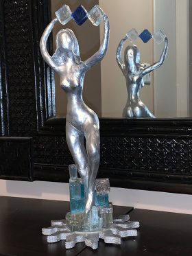 SOLD - The Ice Lady - Clay Sculpture SOLD