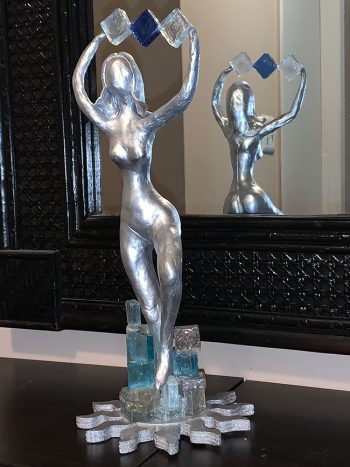 SOLD - The Ice Lady - Clay Sculpture SOLD