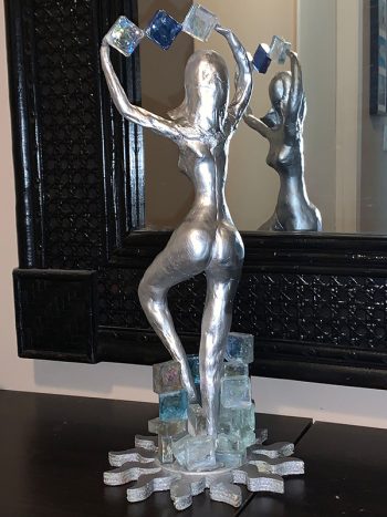 SOLD - The Ice Lady - Clay Sculpture SOLD - Image 2
