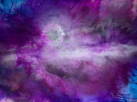SOLD - Deep Purple - Ink Colors