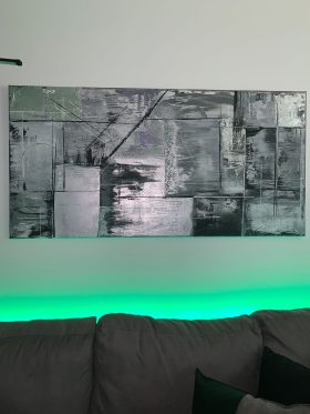 Abstract Painting: Shades and Gray