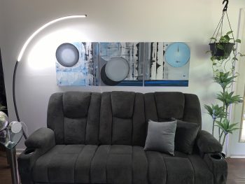 Set of 3 acrylic paintings - Image 7