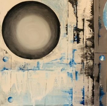 Set of 3 acrylic paintings - Image 4