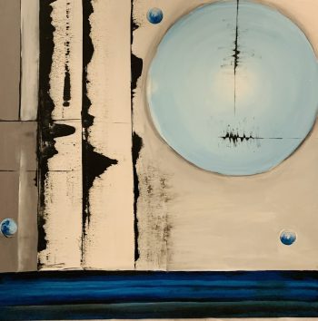 Set of 3 acrylic paintings - Image 6