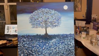 Field of blue hydrangeas. - Image 3