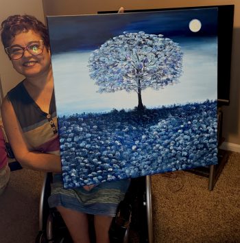 Field of blue hydrangeas. - Image 4