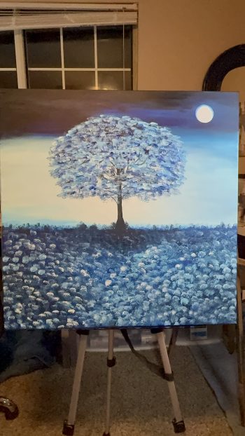 Field of blue hydrangeas. - Image 5