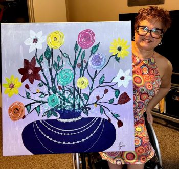 Acrylic Painting: Flowers on me - Image 2