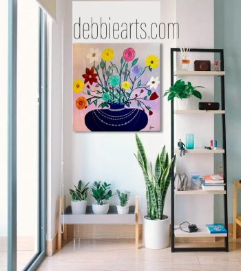 Acrylic Painting: Flowers on me - Image 3